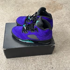 Air Jordan 5. Purple/Teal. Sz. 10. Great condition! Comes with box.